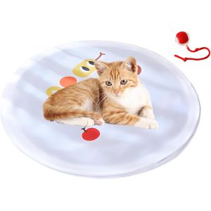 KAL-Jouet Interactif Pour Chat, Balle Activée Par Mouvement, 70,2/62,5/21,8 Cm, Tapis De Jeu, Jeu De Capture, Couverture De Chasse, Soulagement De L'Ennui, Exercice D'Intérieur Amusant Pour - Neuf