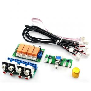 Sélecteur de signal d'entrée audio à 4 voies Relay - Neuf