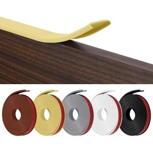 Bande de Chant en Forme de U,Coin de Table Protection Bebe Flexible en TPE,Protections Coin de Table pour B&eacute;b&eacute; avec Colle autocollante pour Tables et Coins de Meubles(3 m x 18 mm,Beige) - Neuf