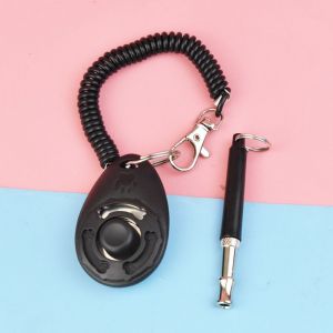 Sifflet De Dressage Pour Chien Noir, Ensemble De Pipeaux De Dressage Pour Chien À Sonnette - Neuf