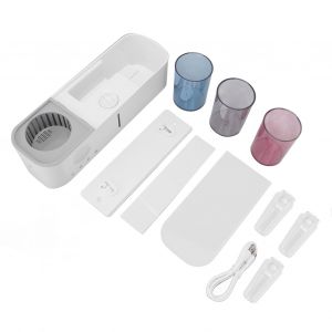HJLIAN Support mural pour brosse a dents, alimentation USB, support intelligent UV pour brosse a dents de salle de bain - Neuf