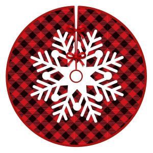 D&eacute;corations de No&euml;l, jupe de sapin imprim&eacute;e, d&eacute;coration de sapin de No&euml;l pour la maison - Neuf