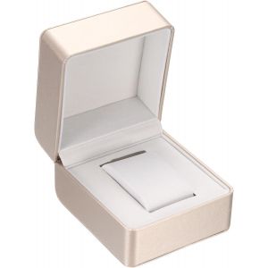 Kal-Boîte De Rangement Pour Montre Unique, En Cuir Pu Coffret De Rangement De Voyage Pour Montres Avec Coussin Amovible, Pour La Plupart Des Montres, Couleur Champagne - Neuf