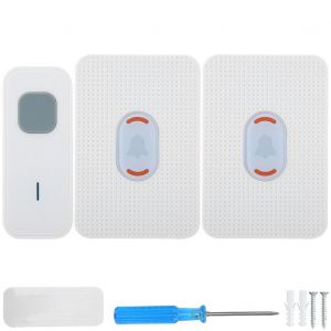 Sonnette de porte etanche sans fil avec veilleuse a induction corporelle 110-260 V (prise americaine) - Neuf