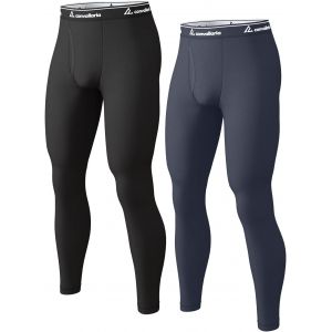 Jexnovashop-Collant Thermique Homme Pantalon Thermiques Cale&ccedil;on Pour Homme - Manches Longues - Int&eacute;rieur En Polaire - Sous-V&ecirc;tements Fonctionnels - Neuf