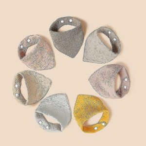 Bavoirs B&eacute;b&eacute; Bandana Bave Paquet De 7 Bavoirs B&eacute;b&eacute; En Coton Bio Solide Pour Filles,Gar&ccedil;ons,Unisexe - Solide - Neuf