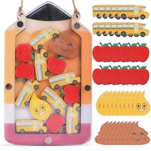 1 Ensemble De Pot De R&eacute;compense Pour Les Enfants Tableau De R&eacute;compense De Classe Crayon Bus Scolaire Sur Le Th&egrave;me De L'apprentissage De La Propret&eacute; R&eacute;compenses &Ecirc;tre - Neuf