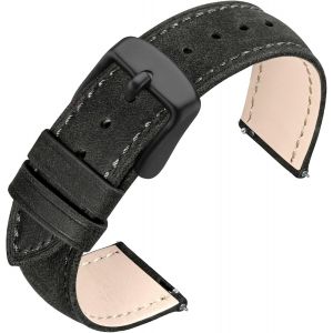 Kal-Bracelet De Montre Pour Homme Et Femme, Bracelets En Cuir Vintage À Dégagement Rapide 18mm 19mm 20mm 21mm 22mm - Neuf