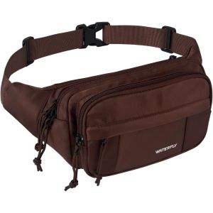 KALANKA-Sac Banane Homme Femme: Grand Bumbag avec 5 Poches Zippées Hipbag Unisexe Sacoche Banane de Sport pour Randonnée Cyclisme Balade Ville Vacances Entraînement Chien - Neuf