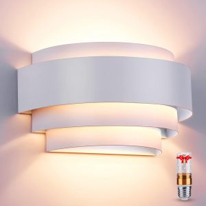 Applique Murale Interieur Led,E27 Métal Moderne Appliques Avec Des Effets De Lumière Et D'ombre Haut Et Bas,Appliques Murales Led Pour Salon Escalier Couloir Chambre - Neuf