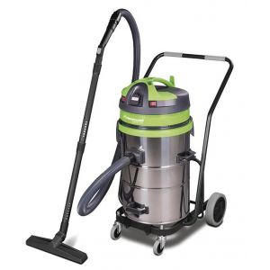 Aspirateur eau et poussière avec mécanisme basculant - 62 litres cuve en acier inoxydable - 2 moteurs 2 kW 230 V - 74,5 dB(A) Cleancraft WETCAT 262 IET - Neuf