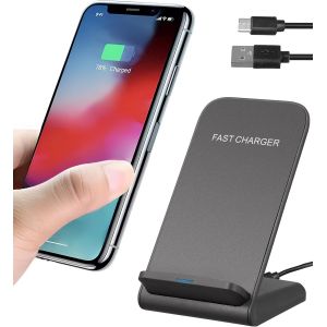 Eryi-Chargeur Induction 15w, Chargeur Sans Fil Certifié Qi À Charge Rapide, Chargeur Rapide Sans Fil Pour I-Phone16/15/14/13/12/1[2387] - Neuf
