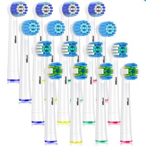 Paquet De 4 Têtes De Brosse À Dents Compatibles Avec La Plupart Des Brosses À Dents Électriques Oral B,Paquet De 4 Têtes De Brosse À Dents De Rechange,Blanc.16pcs-D-White - Neuf
