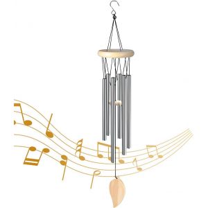Mevronisshop-70 Cm Windspiele F&uuml;r Drau&szlig;en H&auml;ngend, Alu-R&ouml;hren Windspiel, Windspiel Metall, Windspiele F&uuml;r Drau&szlig;en, Windspiel Garten, Windspiele, Windspiel F&uuml;r Garten, Hof, Terrasse Und Heimdekoration - Neuf