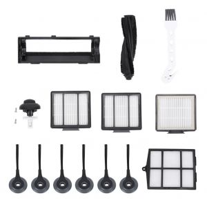 HJLIAN Kit de 14 accessoires pour robot balayeur, brosses, filtre, roulettes universelles, compatible avec Shark S87, R85, RV850 - Neuf