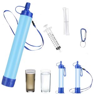 Eryi-Filtre À Eau Extérieur, Portable Filtration D'eau, Filtre À Eau Portable Pour Camping, Personnelle Paille Équipement De Survie D'urgence Purificateur D'eau, Pour Camping, Randonnée, Voyages - Neuf