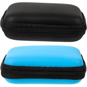 Loc-2Pièces Étui De Dur Pour Disque Dur Boîte De Rangement Portable Sacoche Résistante Aux Chocs Et Étanche Pour Accessoires Électroniques Et Voyage - Neuf