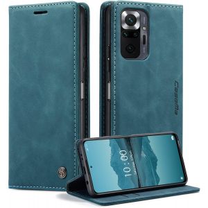 SJZG-Coque Pour Xiaomi Redmi Note 10 Pro/Note 10 Pro Max &Eacute;tui Wallet Cover, Housse Flip En Cuir Premium Pu Portefeuille Case, [Fentes Pour Cartes] [Magn&eacute;tique] [Antichoc] [Kickstand], Gr&uuml;n - Neuf