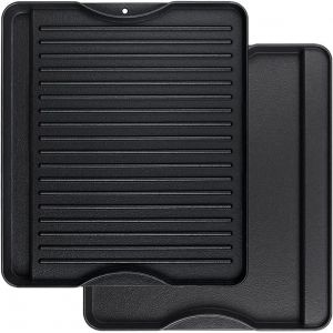 Ulteronixshop-40cm X 34cm Grilles En Fonte R&eacute;versible Double Face Pour Tous Les Po&ecirc;les De Camp Chef, 1 Paquet - Neuf