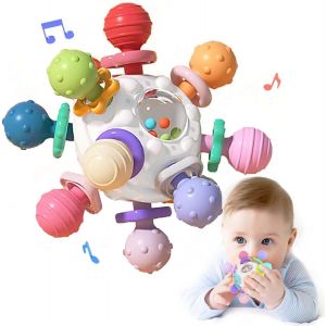 Eryi-Jouet Dentition Bebe Balle Pour Naissance 0-3 Mois, Sensorielle Jeux D¿Eveil Hochet Bébé De Développement, Educatif Cadeau Enfant Garçon Et Fille 3 6 9 12 Mois 1 An - Neuf