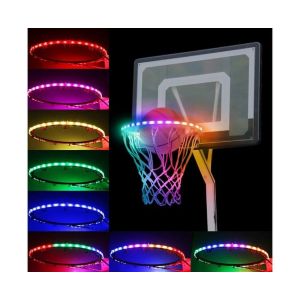Bande Lumineuse Led Pour Panier De Basket-Ball À Énergie Solaire - Illuminez Votre Panier Pour Les Jeux De Nuit ! - Neuf