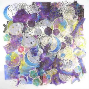 180pcs Galaxy Washi Stickers Set, Autocollants D&eacute;coratifs De Texte De La Plan&egrave;te &Eacute;toil&eacute;e De La Lune Pour Le Scrapbooking, Bricolage A - Neuf