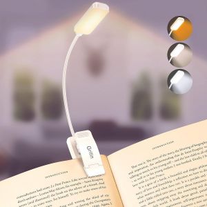Lampe De Lecture Rechargeable, 9 Led Liseuse Lampe Clip, Gradation Progressive & 3 Modes Protection Des Yeux, 360&deg; Cou Flexible, Indicateur, Longue Travail Pour Lire Au Lit - Neuf