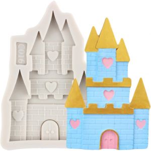 Kal-Moule À Fondant En Silicone Cendrillon En Forme De Château Pour Décoration De Gâteau En Sucre Pâte Polymère Argile - Neuf