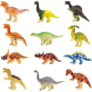 SANSH-Mini Dinosaure Figurine, 12 Pièce Dinosaure Figurine Jouet, Mini Dinosaures Jouet, Dinosaure Party Jouet Anniversaire, Figurine Dinosaure Enfant pour Fille, Garçon - Neuf