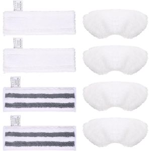 TEPPE-8 PCS Nettoyeur Vapeur Accessoire pour Kärcher, Microfibre Lingette Remplacement, Bonnettes pour Buse de Sol, pour Kärcher EasyFix SC1 SC2 SC3 SC4 SC5 - Neuf