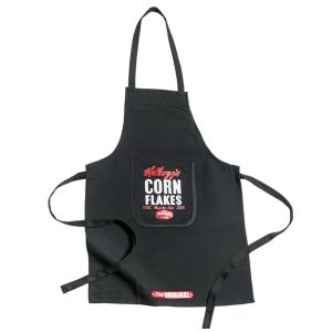 Promotion ! Tablier De Cuisine 'kellogg's' Noir - 68x78 Cm - Neuf