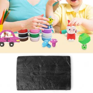 Argile polymere monochrome simple, 250 g, pate molle populaire a faire soi-meme (noire) - Neuf
