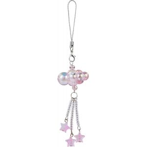 KALANKA-Breloques de t&eacute;l&eacute;phone en Perles en Forme de Nuage Y2K - Accessoires pour t&eacute;l&eacute;phone Portable pour Sac, Porte-cl&eacute;s, Appareil Photo, Portefeuille, d&eacute;coration, Rose 1 - Neuf