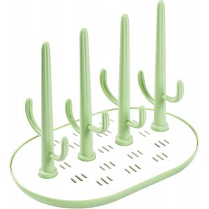 Kalanka-S&eacute;choir Pour Biberons,S&eacute;choir Pour Bouteilles,Egoutte-Biberons Arbre Avec Bac &Agrave; Eau Amovible Pour Biberon,Couverts,T&eacute;tines Gobelets(Vert) - Neuf