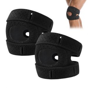 Xekal-Réglable Genouillère Sport,2pcs Noir Genouillère Ortho Sofela,En Néoprène Genouillere Rotulienne,Sofela Genouillère Ortho Pour Les Coureurs,Tennis,Arthrite Rotule - Neuf