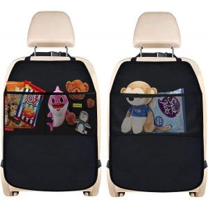 Subzonal-Protection Siege Enfant, 2 Pcs Organiseur Siege,Organisateur De Voiture Enfants, Universel Organiseur Protections De Si&egrave;ges Arri&egrave;re Voiture Avec 2 Poches Pour Imperm&eacute;rable Et Salet&eacute; - Neuf