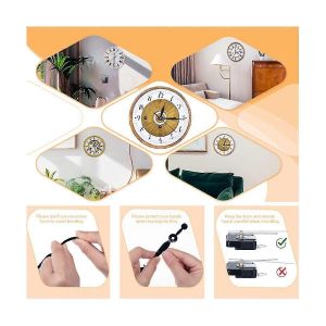 Kit de remplacement du mécanisme d'horloge 4pcs avec 7 aiguilles d'horloge actionnées pour la réparation de l'horloge Réparation d'horloge bricolage - Neuf
