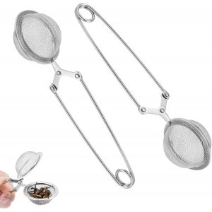 Pinces &Agrave; Th&eacute; Sph&egrave;re En Acier Inoxydable 15,5 Cm - Neuf