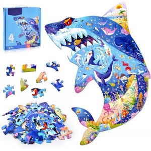ERYI-Puzzle Enfant, 72 Pièces Puzzle Animaux Enfant, Jouet Puzzles Pour Enfant, Jouet Éducatif Enfant, Cadeau Jouet Pour Fille Et Garçon De 4 5 6 7 8 9 10 Ans (72 Pièces) - Neuf