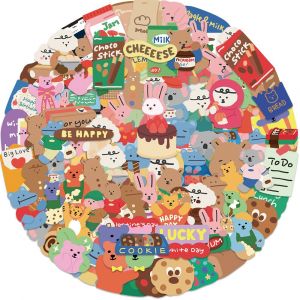 Lot De 100 Autocollants Graffitis Motif Petit Ours Pour Ordinateur Portable, Voiture, Moto, Vélo, Casque, Skateboard, Guitare, Bouteille D'eau, Décoration Tendance - Neuf