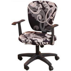 Housses de chaise de bureau, housses de siège extensibles, lavables et amovibles, housses de protection pour chaise rotative - Neuf
