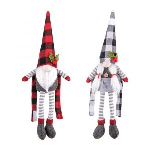 Lot de 2 embrasses de rideaux de No&euml;l, motif gnome, d&eacute;corations de No&euml;l pour fen&ecirc;tre, d&eacute;coration d'int&eacute;rieur, 2024 - Neuf