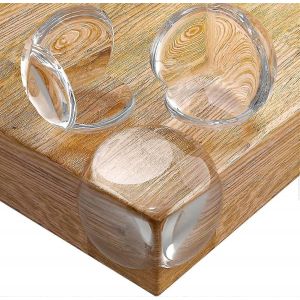 Protecteur De Table De B&eacute;b&eacute; - Protecteur De Table De S&eacute;curit&eacute; Pour Enfant - Anti-Choc Et Transparent Avec Adh&eacute;sif Fort (12 Pcs) - Neuf