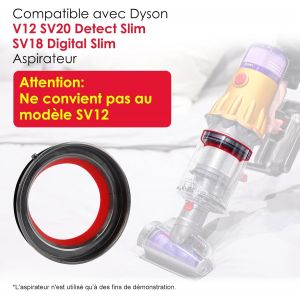 SUBZONAL-Joint d'&eacute;tanch&eacute;it&eacute; pour Dyson V12 Detect Slim, Joint fixe de rechange pour Dyson V12 SV18 SV20 Detect Slim aspirateur, Anneau d'&eacute;tanch&eacute;it&eacute; Fixe de Rechange pour V12 Detect Slim - Neuf