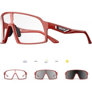 Lunette De Cyclisme Photochromique Homme Lunette V&eacute;lo Route Femme Tr90 Cadre Lunette Vtt Transparente Lunette Cycliste Anti-Uv400 Lunette De Soleil Sport Running Conduite Course S325[Z3391] - Neuf