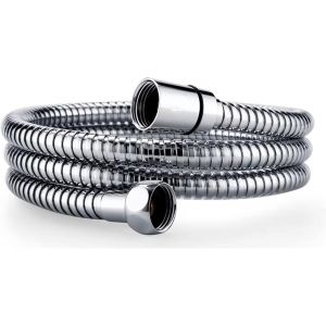 Flexible de Douche 1,25m - Acier Inoxydable - Tuyau de Douche Universel - Double &Acirc;me en Laiton - Standard G1/2 - Neuf