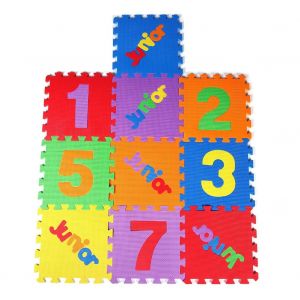 Lot De 10 Tapis De Sol Antiderapants Pour Bebes Et Enfants (Chiffres) - Neuf