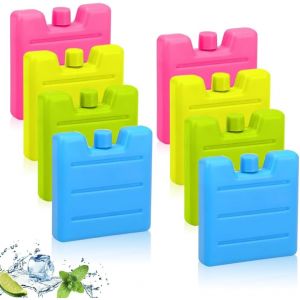 CHECARZHN--NO1-Petits Blocs Réfrigérants, Mini Éléments De Sac Isotherme, 4 Couleurs, Éléments Réfrigérants Pour Boîte À Lunch, Sac Isotherme, Boîte À Lunch, Parfait Pour Le Pain, Le Bureau, Le Campi - Neuf