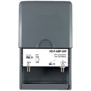 VornixorSarlshop-Preamplificateur TV/Gain r&eacute;glable 15-38 dB/Amplificateur Antenne TV/Ampli pour TNT HD Signal UHF 470-790MHz - Neuf