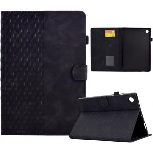Coque Pour Samsung Galaxy Tab A9 8.7'' 2023 Sm-X110/ X115 Premium Cuir Pu Housse Motif De Diamant Etui De Protection Poche Case Avec Support, Noir - Neuf